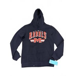 New Gen2 Ole Miss Rebels Collage Navy Blue Hoodie Sweatshirt Large 14 16 kids